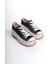 Parıs Bağcıklı Ortopedik Taban Kadın Sneaker Spor Ayakkabı Bt - Siyah 4