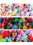Renkli Pon Pon 10 20 30 mm 255 Li 1 Paket Pastel Metalik ve Ana Renkler Peluş Ponpon Tüylü Ponpon Okul Öncesi Kreş Elişi 2