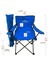 Katlanır Kamp Sandalyesi Taşıma Çantalı Bardaklıklı Mavi 3