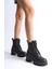 Lauren Bağcıklı Fermuarlı Ortopedik Taban Topuklukadın Bot St - Siyah 1