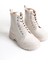 Bloom Bağcıklı Fermuarlı Ortopedik Tabankadın Bot Kt - Krem 5