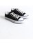 JY0422 Luke Bağcıklı Keten Kumaş Erkek Günlük Sneaker Ayakkabı Kbt - Siyah 4