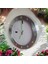 Fosforlu 3D Kabartma Rakam Metal Duvar Saati Çap 36 cm 5