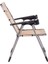 Katlanabilir Piknik Ve Kamp Sandalyesi - Bardaklıklı - Rock - Bej (A-02-R14)- 140kg Taşıma 3
