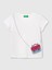 Benetton Kız Çocuk Figürlü Tshirt 1-6 Yaş Beyaz 1