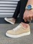 JY165 Elite Bağcıklı Süet Erkek Günlük Sneaker Ayakkabı Sbt - Krem 3
