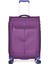 GM12113 Hafif Kumaş Valiz Orta Boy Mor 1