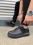 JY151 Boost Bağcıklı Cilt Süet Erkek Günlük Sneaker Ayakkabı Csst - Siyah 3