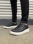 JY151 Boost Bağcıklı Cilt Erkek Günlük Sneaker Ayakkabı Cbt - Siyah 2