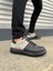 JY151 Boost Bağcıklı Cilt Süet Erkek Günlük Sneaker Ayakkabı Csst - Siyah/gri 1