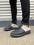 JY151 Boost Bağcıklı Cilt Süet Erkek Günlük Sneaker Ayakkabı Csst - Siyah/gri 2