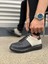 JY151 Boost Bağcıklı Cilt Süet Erkek Günlük Sneaker Ayakkabı Csst - Siyah/gri 3