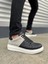 JY151 Boost Bağcıklı Cilt Süet Erkek Günlük Sneaker Ayakkabı Csbt - Siyah/gri 1