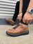 JY151 Boost Bağcıklı Cilt Erkek Günlük Sneaker Ayakkabı Cst - Taba 3