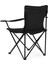 4 Adet Katlanır Sandalye Taşıma Çantalı Kamp Piknik Sandalyesi Siyah 5