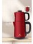 Tea Break Rouge Red Çelik Su Isıtıcı & Çay Makinesi 1