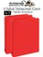 Kırmızı 4 Halkalı Klasör 2 Adet A5 Pvc Öğrenci ve Ofis Tipi Evrak Sunum Büro Klasörü Iç Cepli Otomatik Mekanizmalı Büro 2