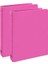 Pembe 4 Halkalı Klasör 2 Adet A5 Pvc Öğrenci ve Ofis Tipi Evrak Sunum Klasörü Iç Cepli Otomatik Mekanizmalı Büro 1
