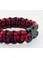Paracord Bileklik Kırmızı-Siyah 21CM 3