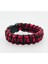 Paracord Bileklik Kırmızı-Siyah 21CM 4