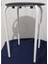 6 Adet Metal Tabure Balkon Mutfak Ofis (Üst Oturum Plastik -Ayaklar Metal) 32 X 47 Cm 6646 5