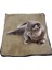 Luxury Kulübe Içi Peluş Pofuduk Kedi Halısı 40X40 cm Yumoş Kedi Evi - Kulübeleri Boyutlarına Özel (Mavi ) 1 Adet 3