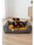 Luxury Lucy Gri & Hardal Yüksek Kaliteli Köpek Yatağı 1 Adet 1