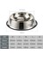 Luxury Paslanmaz Çelik Metal Mama Kabı 18 Cm. 1 Adet 3