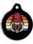 Luxury Retro 2 Pug Yuvarlak Köpek Künyesi 1 Adet 1