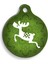 Luxury Christmas Serisi Deer Yuvarlak Kedi ve Köpek Künyesi 1 Adet 1