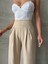 Pileli Keten Pantolon S255046 2