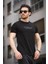 Mizza Flok Baskılı Waffle Desen Slim Fit Likralı Erkek Tshirt 1
