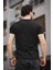 Mizza Flok Baskılı Waffle Desen Slim Fit Likralı Erkek Tshirt 3