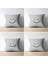 4'lü Emoji Desenli Kırlent Kılıfı Seti - Siyah Beyaz Dijital Baskı, Eğlenceli Modern Tasarım 43 x 43 1