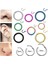 Cerrahi Çelik, 6 mm Çap, 3 Adet Gümüş Kaplama Septum Kilitili Halka Piercing Küpe Set, Kaş, Dudak, Burun, Kulak Kullanımına Uygundur 2