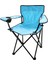 Açık Mavi Teleskop Katlamalı Kamp Sandalyesi (5132) 1