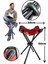 Katlanır Kamp Taburesi Büyük Boy 50cm Kırmızı 4 Ayaklı Portatif Tabure Ha032 1