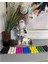 Iv Blue Purple 30 Adet Beyaz Minimal Suda Yüzen Mum 2