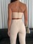 Intimmy Kadın Arkası Fermuarlı Korse Askısız Büstiyer Slim Fit Pantolon Takım - Bej 4