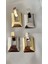 Pencereli Metal Silver Küpe 3