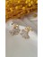 Zirkon Taşlı Yaprak Gold Küpe 1