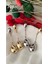 Damla Metal Silver Gold Küpe 3