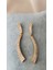 Zirkon Taşlı Sarkıt Metal Gold Küpe 1
