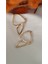 Yarım Kelebek Metal Gold Küpe 2