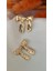 Küçük Fiyonk Metal Gold Küpe 2