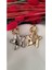 Yıldız Metal Silver Gold Silver Küpe 3