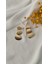 Üçgen Sarkıt Metal Gold Küpe 2