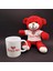 I Love You Baskılı Kupa ve Kırmızı Ayıcık Seti - TGR8165-9524 1