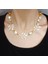 Yaprak Uçlu Özel Tasarım Kalp Şekilli Incili Kolye, Kalp Kolye, Altın Renk Inci Kolye, Incili Kolye, Barok Inci Kolye, Choker Inci Kolye, Kadın Inci Kolye, Altın Kaplama Zincir Kolye 1