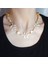 Yaprak Uçlu Özel Tasarım Kalp Şekilli Incili Kolye, Kalp Kolye, Altın Renk Inci Kolye, Incili Kolye, Barok Inci Kolye, Choker Inci Kolye, Kadın Inci Kolye, Altın Kaplama Zincir Kolye 3